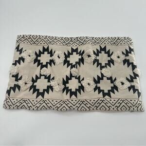 Celerie Kemble Aztec Patterned B&W Pillowcase Boho